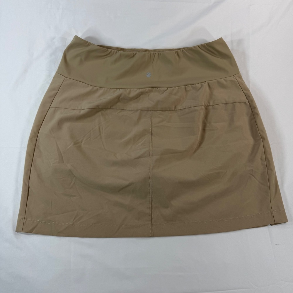 Willit Womens Tan Athletic Skort Size 12 Golf Tennis Hiking Skirt with Pockets - Picture 2 of 6